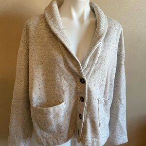 L.L. Bean Speckled Gray Cardigan